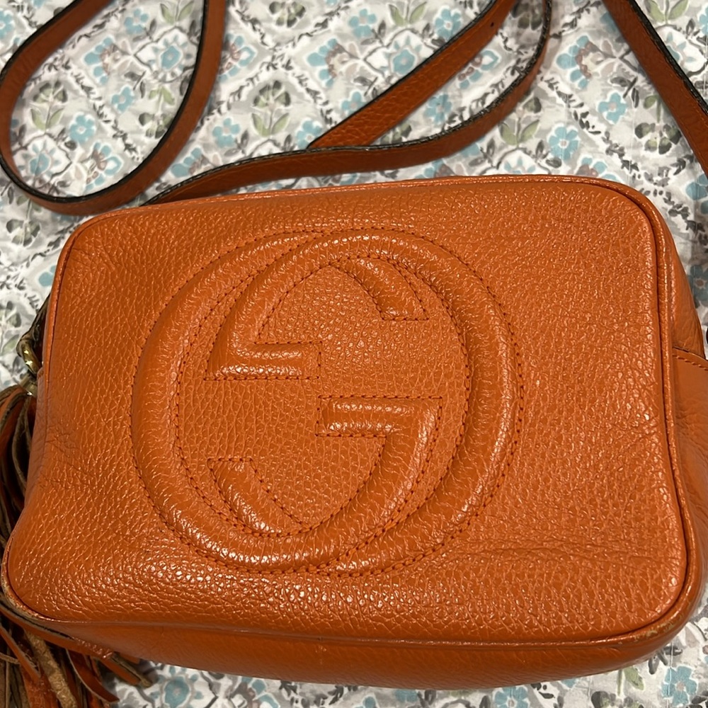 Gucci Soho Disco Crossbody Bag Nubuck Small - Picture 2 of 15